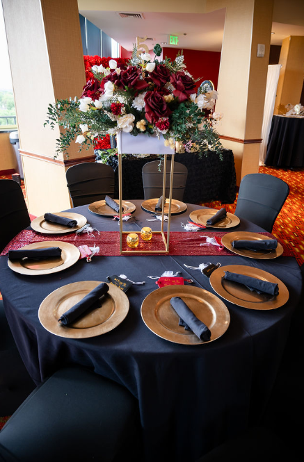 Big Beautiful Burgundy Table Centerpiece Package
