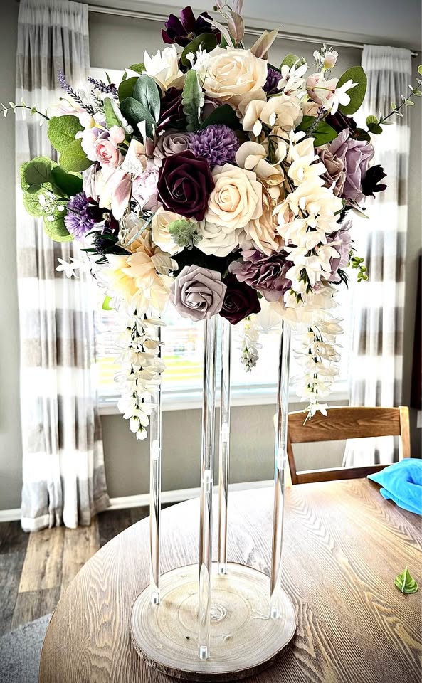 Picture Perfect Purple Table Centerpiece Package